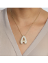 Radiant Initial Pendant Necklace
