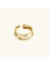 Celeste Gem - Open-Band Gold Ring
