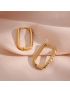 Maya Rectangle Hoop Earrings