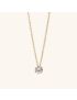 Radiant Solitaire - Gold Necklace