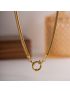 Seraphina Snake Chain Gold Necklace