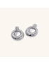 Celeste Silver Loop Earrings