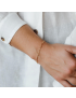 Elara Gold Paperclip Bracelet