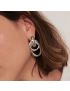 Aven Double Link Gold Earrings