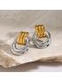 Luna Interlinked Hoop Earrings