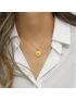 Solara Sunburst Gold Necklace