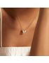 Seraphina Butterfly Pearl Necklace