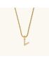 Aurora Pearl Initial Necklace