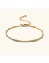 Avery Gold Box Chain Bracelet
