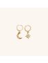 Celestial Charm - Gold Star and Moon Earrings