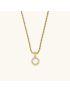 Aurora Pearl Initial Necklace