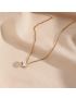 Radiant Solitaire - Gold Necklace