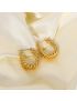 Valencia Swirl Gold Earrings