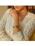 Elara Triple Gold Cuff Bracelet
