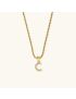 Aurora Pearl Initial Necklace