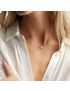 Celeste Gold Pearl Necklace