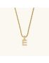 Aurora Pearl Initial Necklace