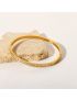 Radiant Line Gold Bangle