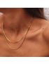 Serena Layers - Dual Gold Chain Necklace