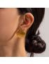 Marina Seashell Gold Earrings