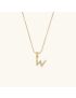 Celeste - Gold Pearl Letter Necklace