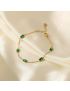 Emerald Allure Gold Bracelet
