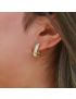 Nova Baguette - Gold Diamond Simulant Earrings