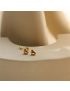 Mila Heart - Gold Stud Earrings