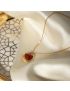 Amara Ruby Heart Necklace