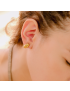 Brielle Croissant Huggie Earrings