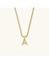 Aurora Pearl Initial Necklace