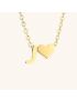 Heartfelt Initial - Gold Letter Necklace