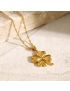 Ella Clover Necklace - Gold Pendant