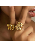 Sona Spiral Gold Ring