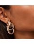 Aven Double Link Gold Earrings