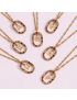 Celestine Zodiac Charm Necklace