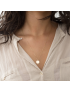 Serene Disc - Gold Pendant Necklace