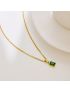 Emerald Charm - Green Gemstone Necklace