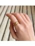 Elora Double Band Gold Ring