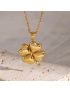 Ella Clover Necklace - Gold Pendant