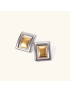 Bianca Two-Tone Stud Earrings