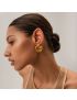 Luna Lace - Gold Hoop Earrings