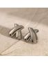 Bold Crossed Layer Earrings - Gold & Silver