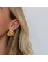 Elise Triangular Gold Earrings
