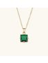 Celeste Gold Princess Cut Necklace