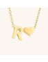 Heartfelt Initial - Gold Letter Necklace