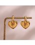 Eternal Love Heart Hoops