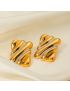 Aurelia Wave Gold Earrings