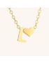 Heartfelt Initial - Gold Letter Necklace