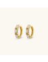 Ariana Gemstone Hoop Earrings